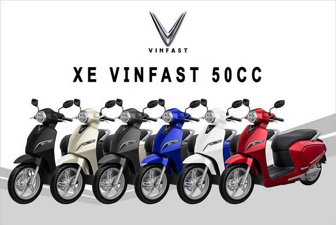 Vinfast cung cấp dòng xe 50cc với màu sắc đa dạng