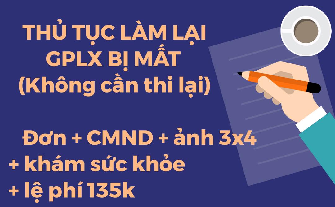 Cách thực hiện để làm lại bằng xe máy trực tiếp