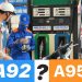 So sánh xăng 92 và 95